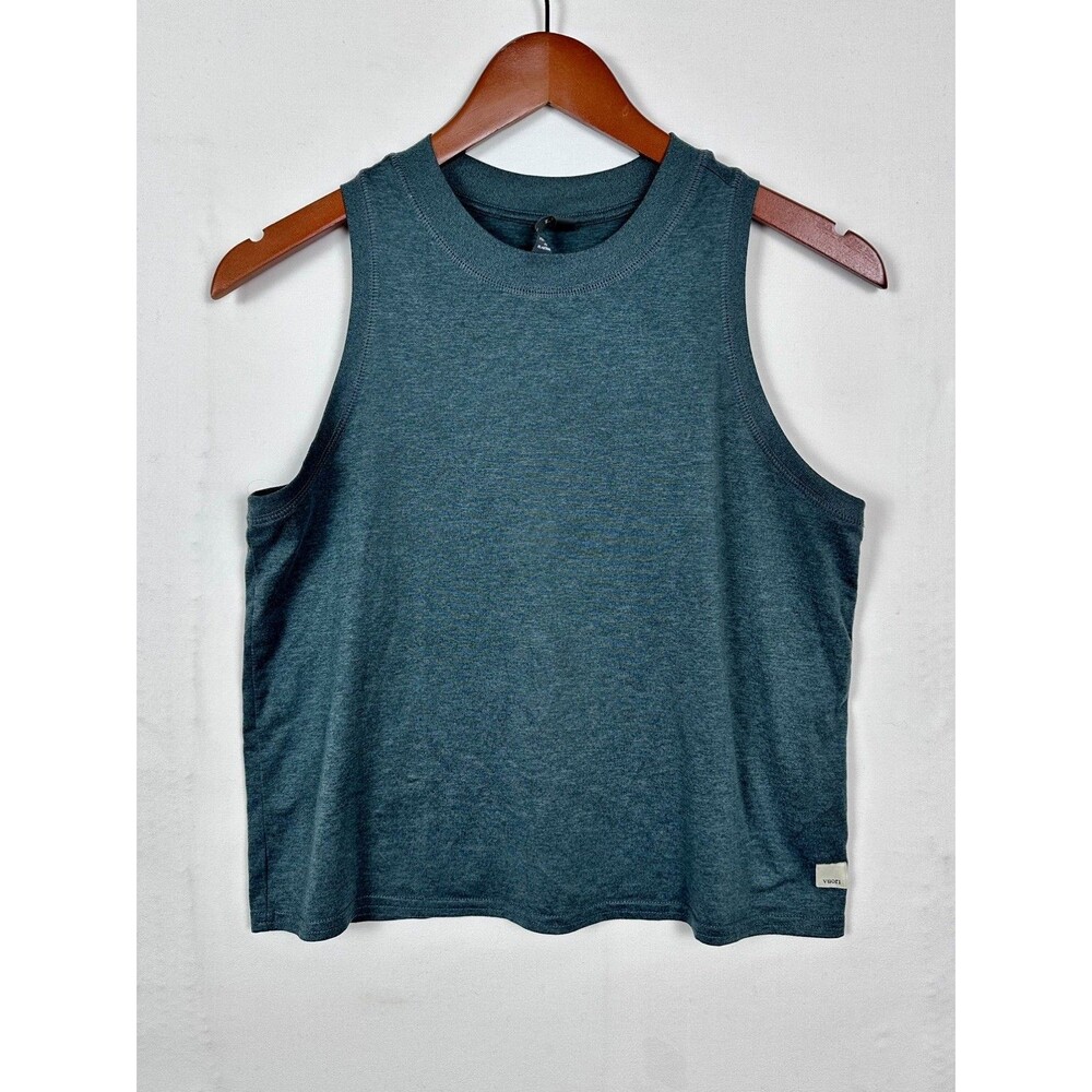 VUORI Energy Tank Top Women Sz. S - Heather Green/Blue - Athleisure Style VW123